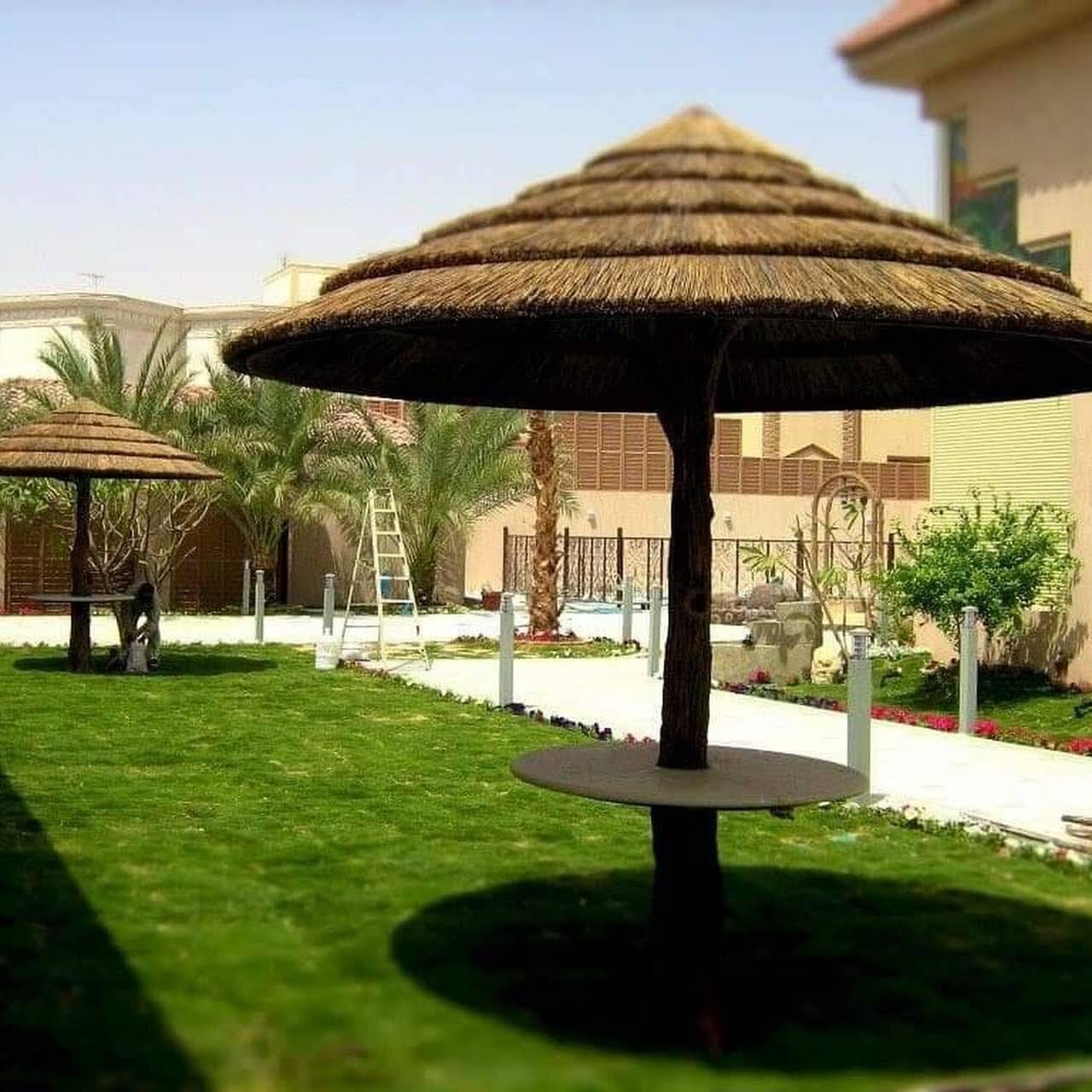 صيانة مظلات سعف النخيل