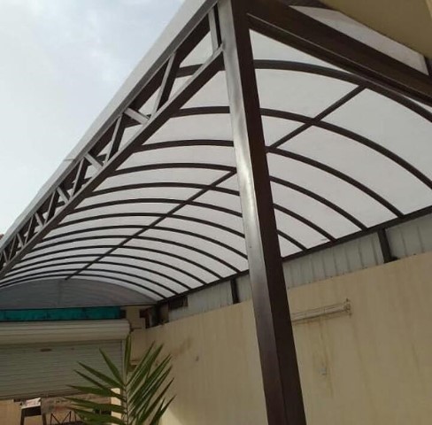 تركيب مظلات لكسان شفافة 