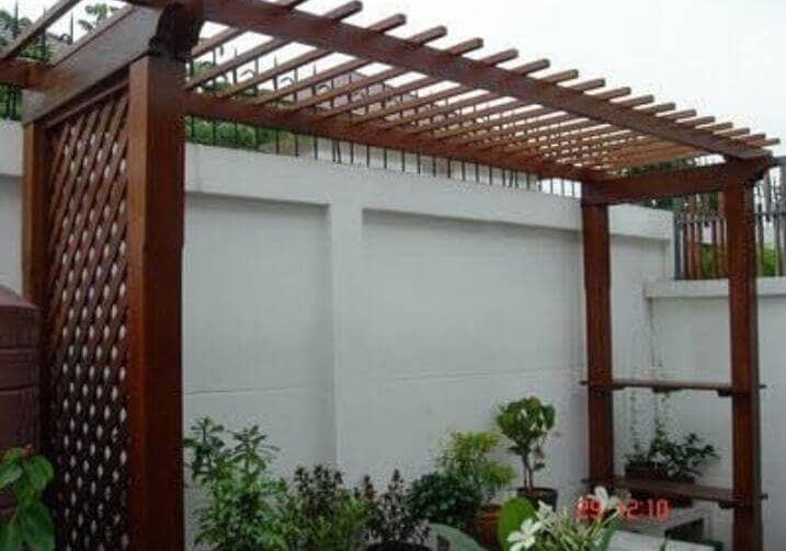 تركيب برجولات خشبية